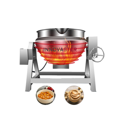 500L 大容量 電気/蒸気/オイル 加熱 野菜加工用のカッター付きケトル