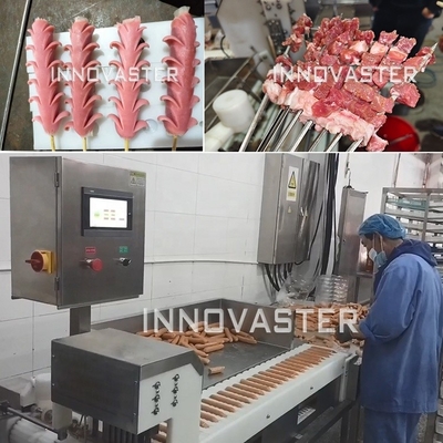 肉食加工 自動ケバブ形付け魚球スキーバーマシン 1kw パワー