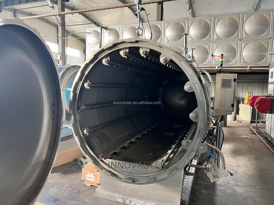 ボイラー補助蒸気水平水噴霧ソーセージポック液体ボトルレトロートマシン 1100*1200*1500MM