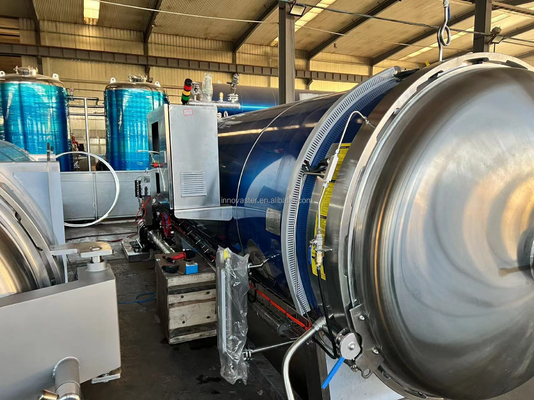 ボイラー補助蒸気水平水噴霧ソーセージポック液体ボトルレトロートマシン 1100*1200*1500MM