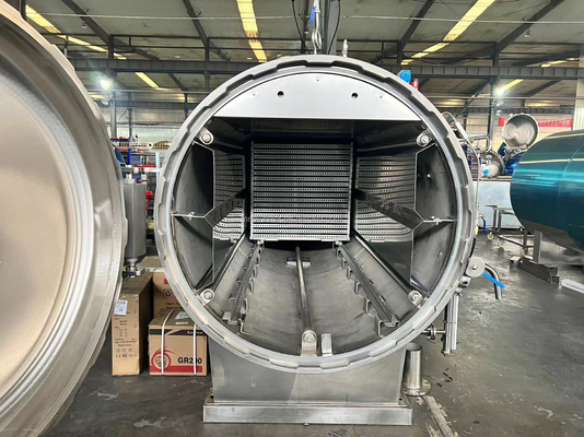 1100*1200*1500MM 高温消毒用の半自動リトルト機械