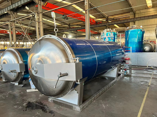 食品保存のための完全自動レートートマシン 2100 KG 中間空気の容量