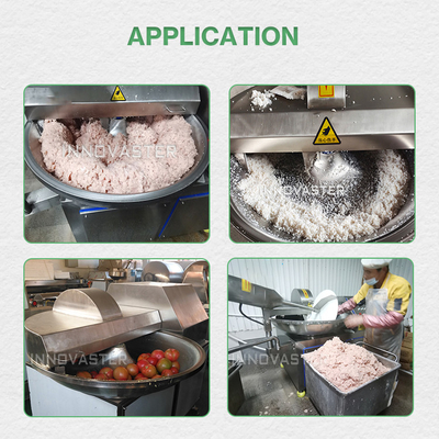 肉加工 工業用肉碗切断機 5kw 自動野菜ソーセージ