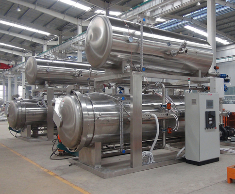 構造 ローータリーレトロット 肉類消毒剤生産ライン レトロット機