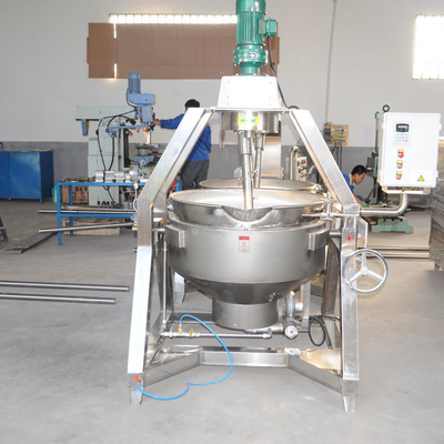 615KG 大量生産のためのミキサーの混ぜ合わせ器付き半自動カッター式ケトル