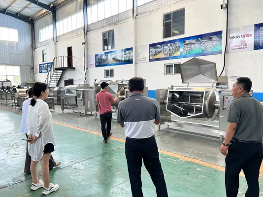 オーダーメイドの水平軸の混ぜ合わせ料理ミキサー 野菜加工工場
