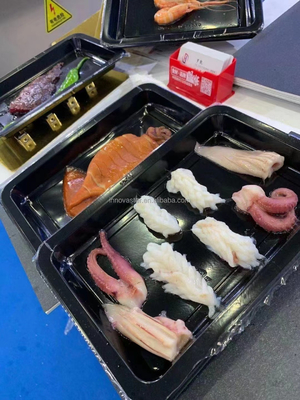 新鮮食品を全容で表示するための自動皮膚真空包装機