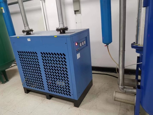 空気潤滑 75kw 100HP 永久磁石インバーター 2段階スクリュー空気圧縮機