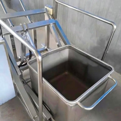 静かなゴムホイール200Lステンレス鋼肉車 食品加工用車