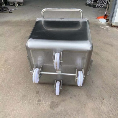静かなゴムホイール200Lステンレス鋼肉車 食品加工用車